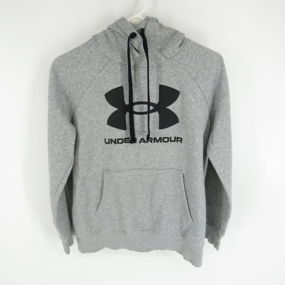 Under Armour Women's Gray Fleece Big Logo Hoodie XS